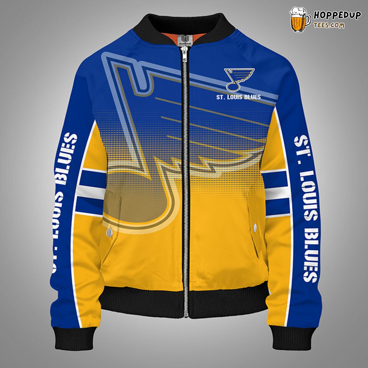 St Louis Blues NHL Yellow Themed Unique Bomber Jacket Stylish Design Look