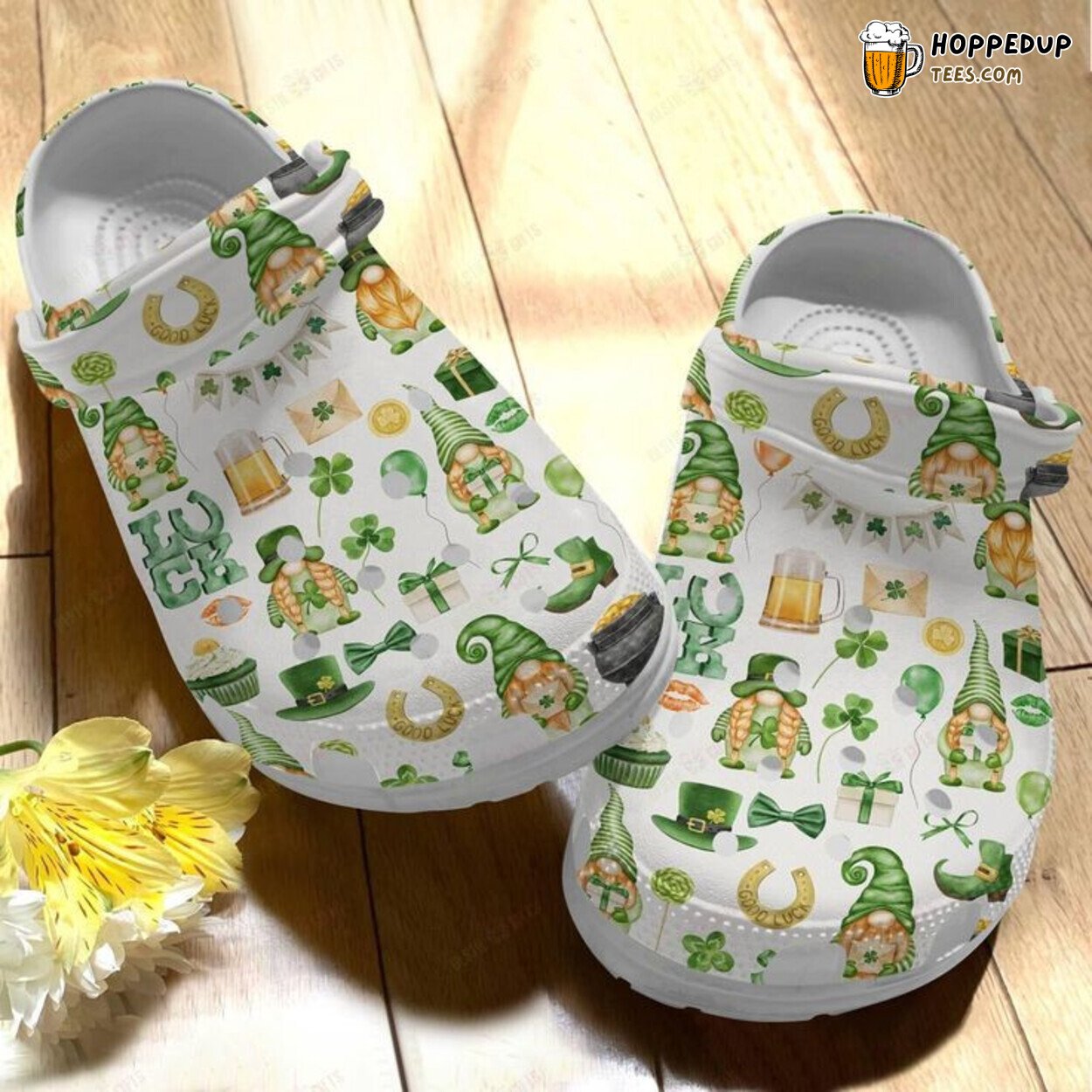 St Patricks Day Irish Luck Gnome Pattern Comfortable Shoes