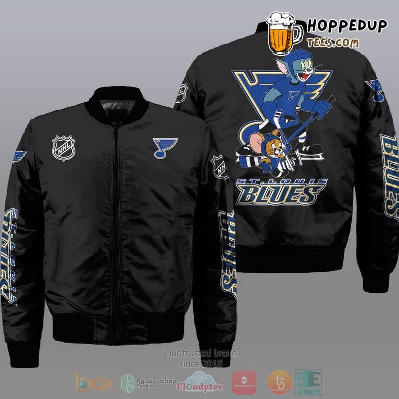 St. Louis Blues NHL Animated Tom And Jerry Bomber Jacket