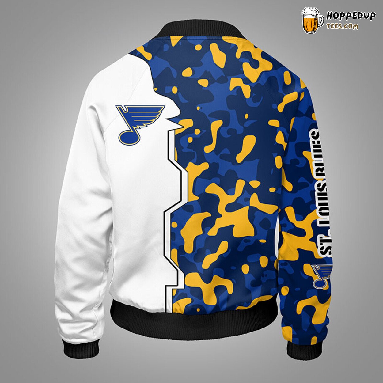 St. Louis Blues NHL Camouflage Yellow Distinct Bomber Jacket Stylish Look