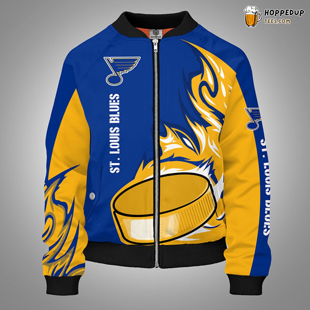 St. Louis Blues NHL Distinct Yellow Bomber Jacket Unique Stylish Design