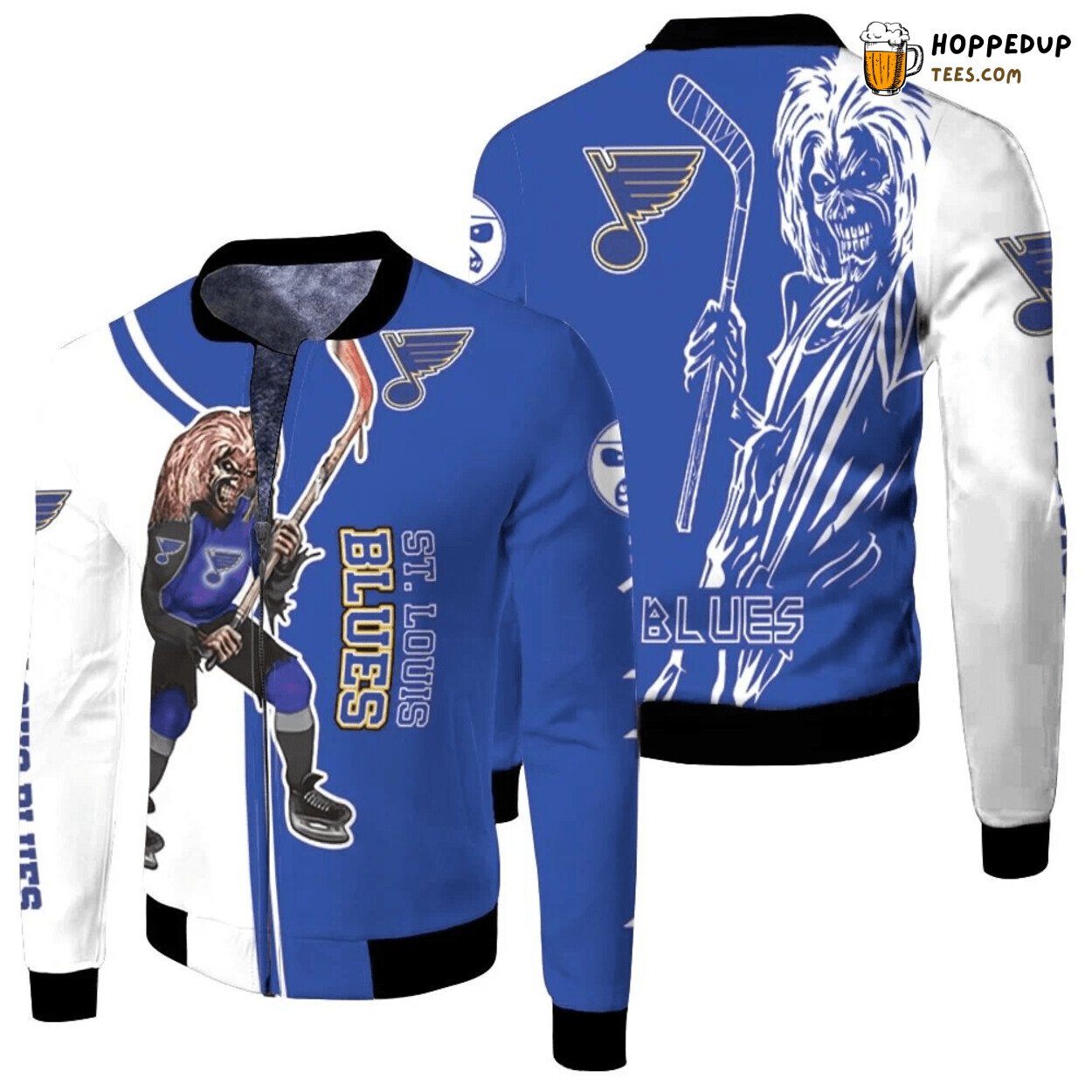 St. Louis Blues NHL Zombie Fan Appreciation Bomber Jacket Fit