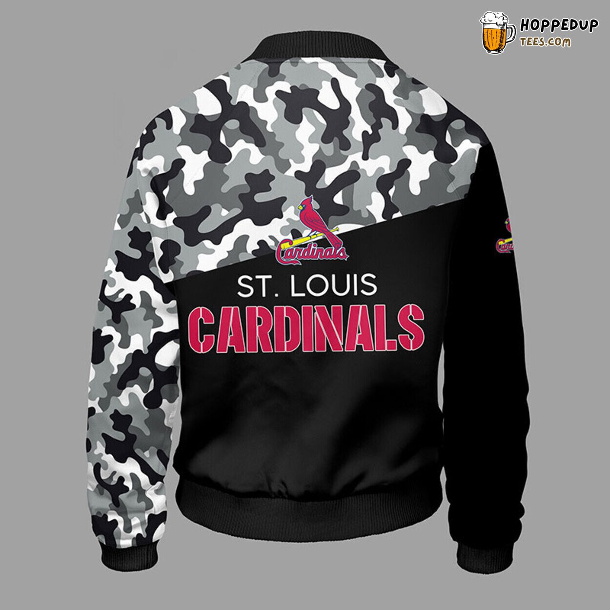 St. Louis Cardinals MLB Camouflage Red Unique Bomber Jacket Design