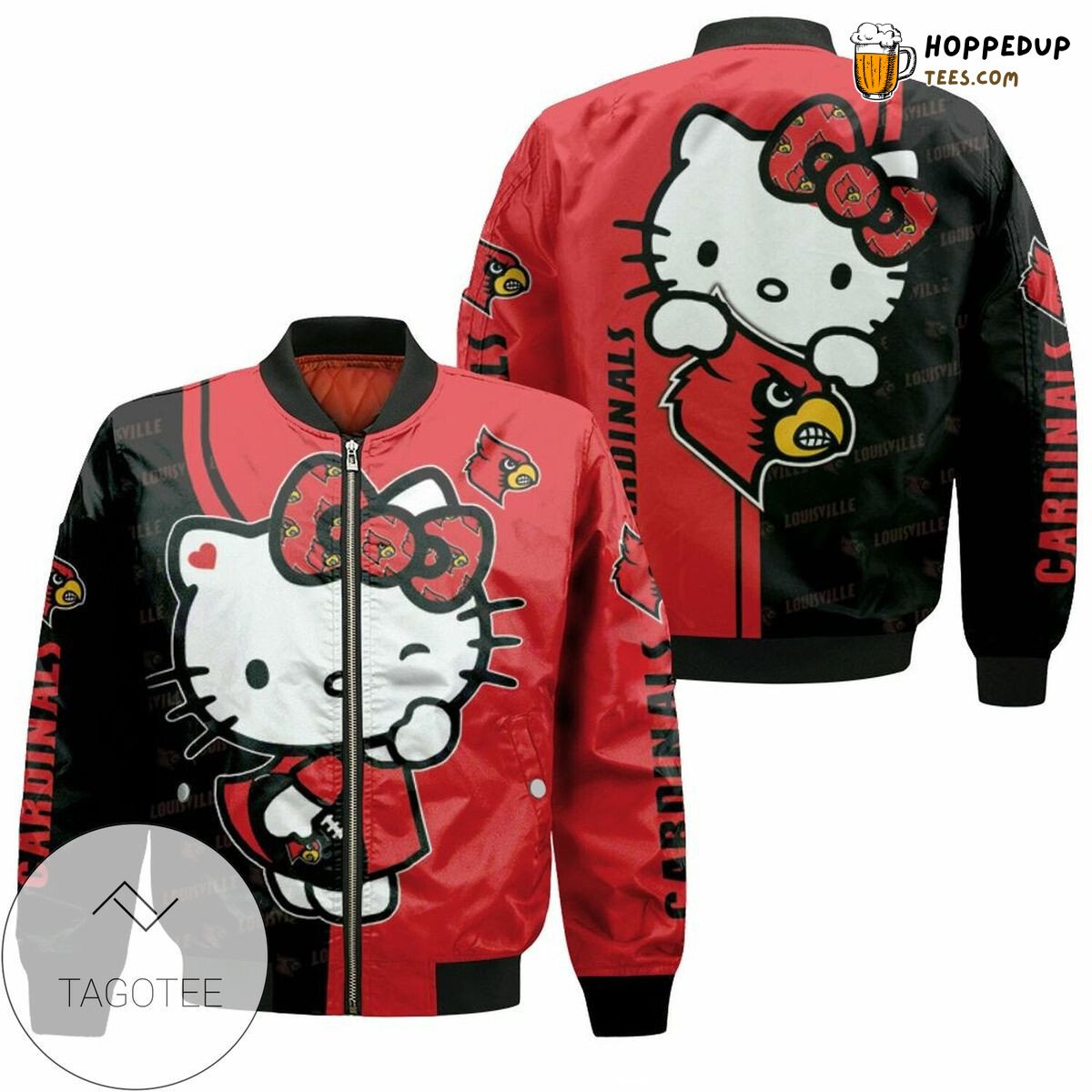 St. Louis Cardinals MLB Hello Kitty Themed Bomber Jacket Look