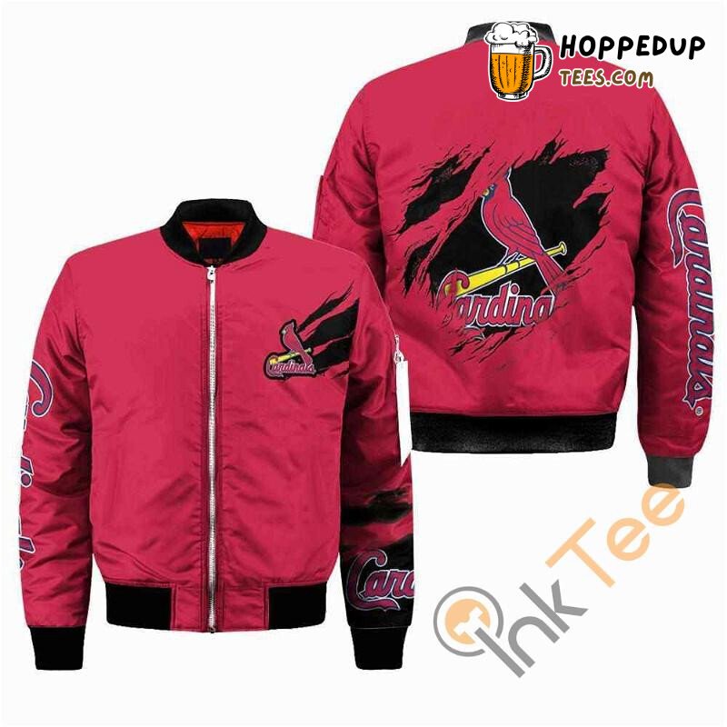 St. Louis Cardinals MLB Iconic Red Supporter Bomber Jacket Fit