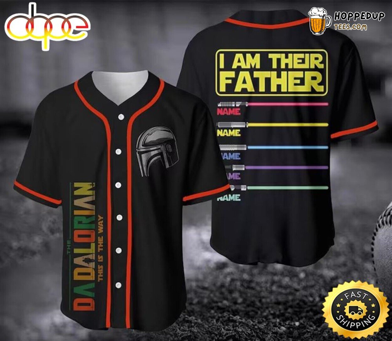 Star Wars Father Series I Am Their Customized Baseball Jersey
