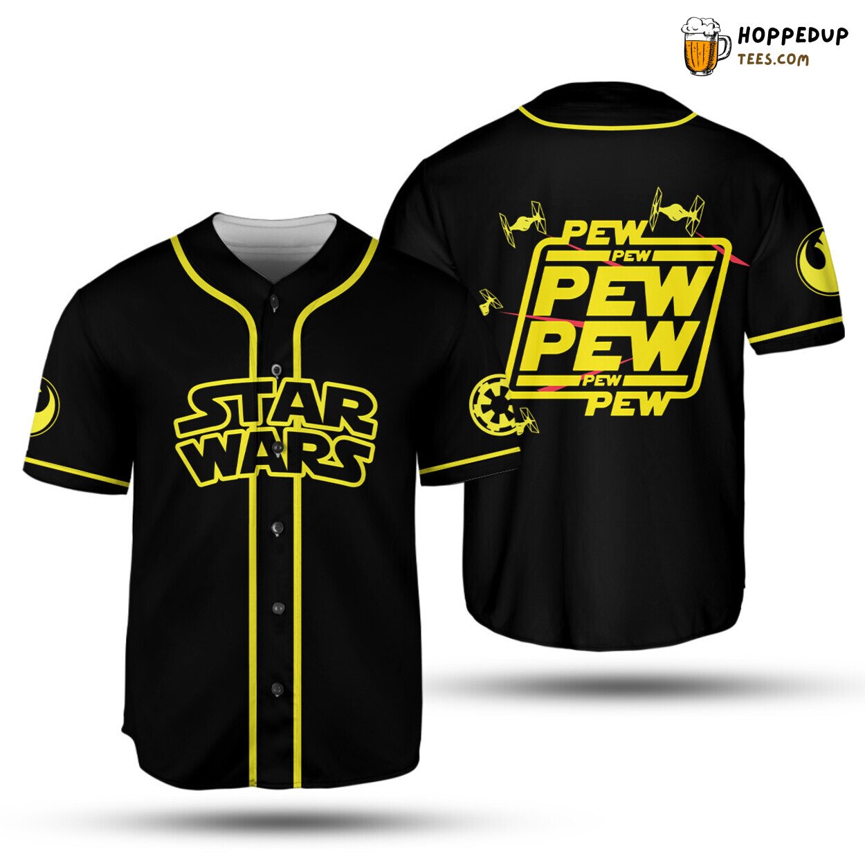 Star Wars Pew Pew Pew Baseball Jersey Unisex Jersey Shirt