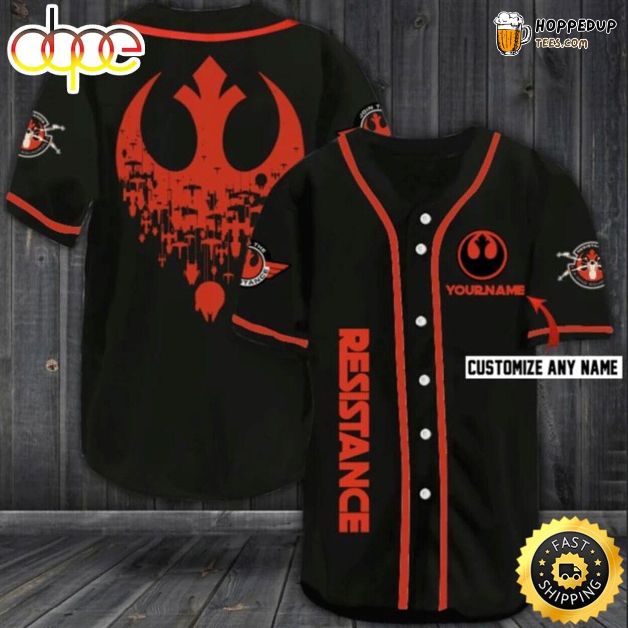 Star Wars Resistance Lover’s Gift Baseball Jersey Personalized Edition