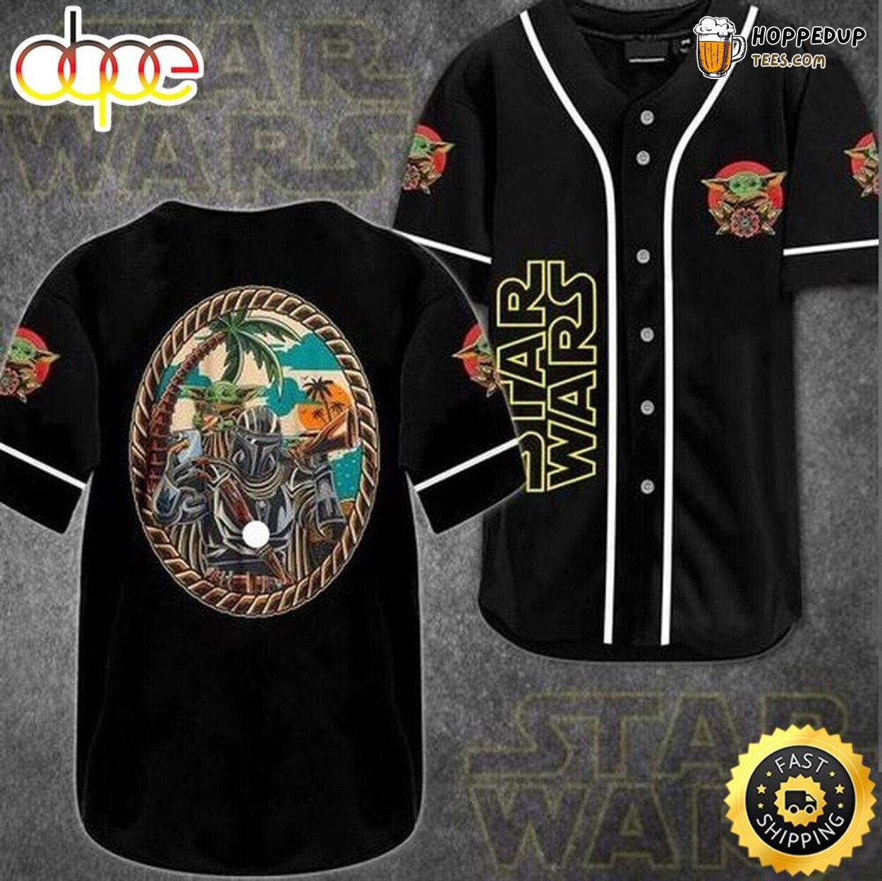 Star Wars The Mandalorian Lovers Unique Design Baseball Jersey Edition