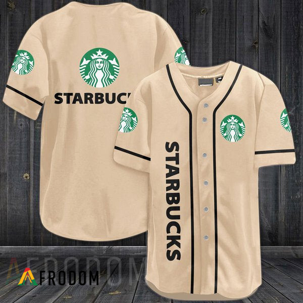 Starbucks Beige Baseball Fan Jersey HU Series