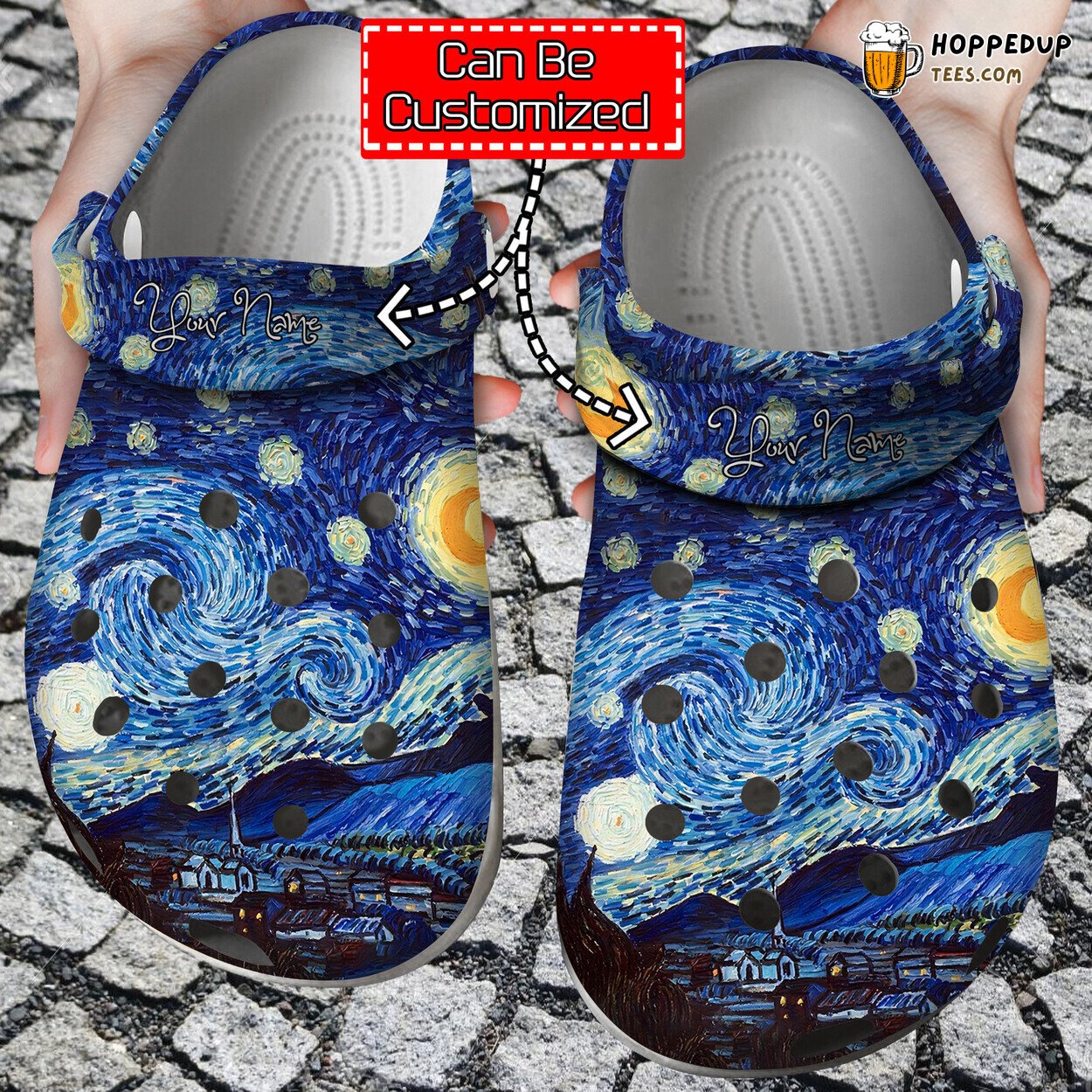 Starry Night Vincent Van Gogh Paintings Design Unisex Artistic Clogs