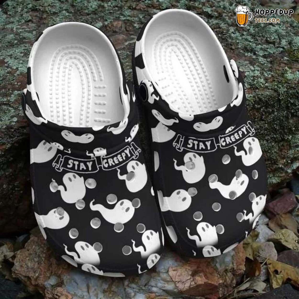 Stay Creepy Halloween Themed Unique Design Comfortable Clogs Shoes