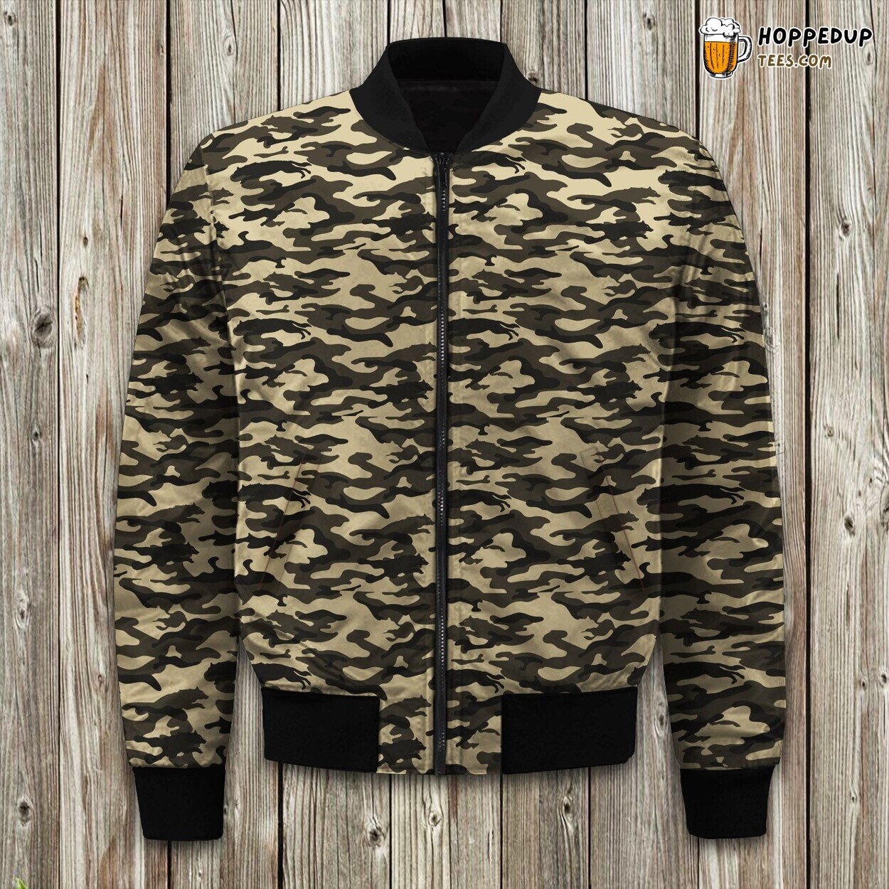 Stealth Wolf Camo Winter Bomber Jacket Tailored Unique Elegance Precision Design