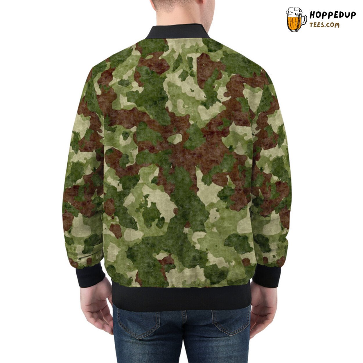 Stealthy Camouflage Enigma Infuses Men’s Adventurous Bomber Jacket