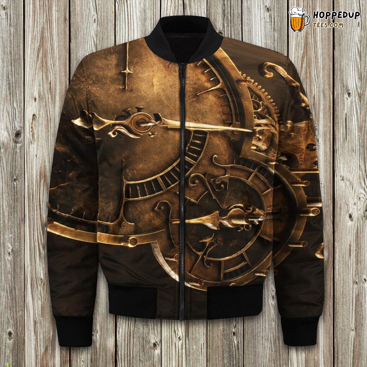 Steampunk Mechanic Design Winter Bomber Jacket Retro Futuristic Fashion