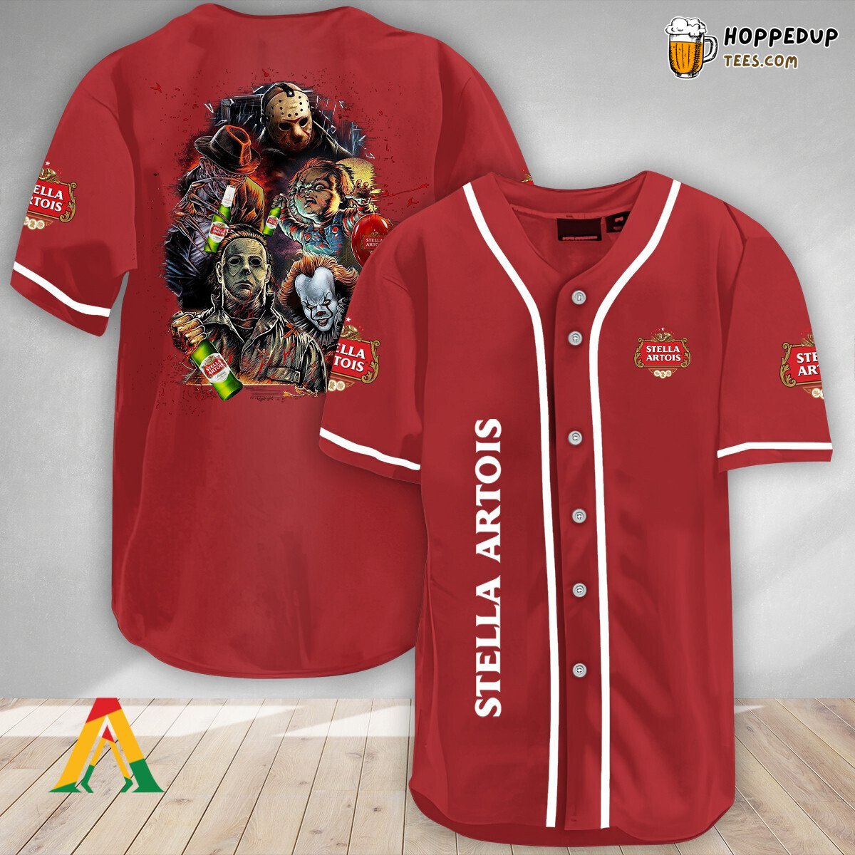 Stella Artois Halloween Horror Characters Unique Baseball Jersey Wear
