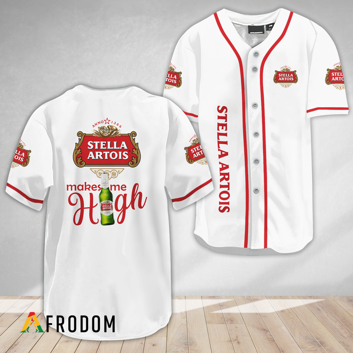 Stella Artois Make Me High Baseball Jersey HU