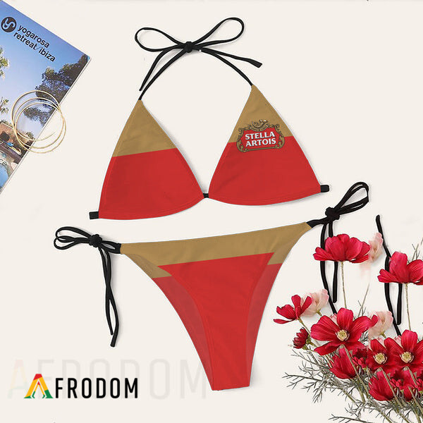 Stella Artois Triangle Bikini Set Swimsuit HU