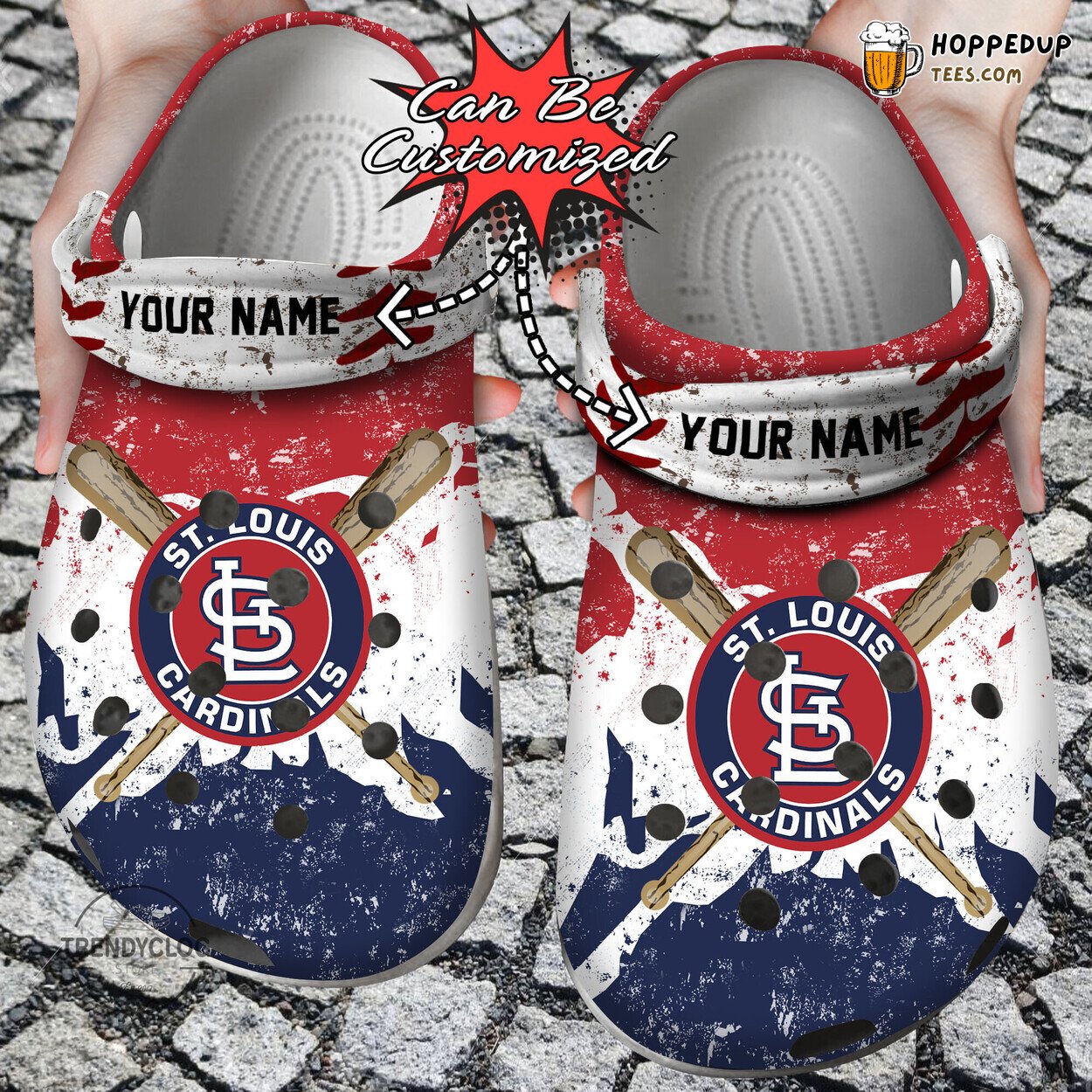 StL Cardinals Baseball Personalized Watercolor New Clog Shoes Unique