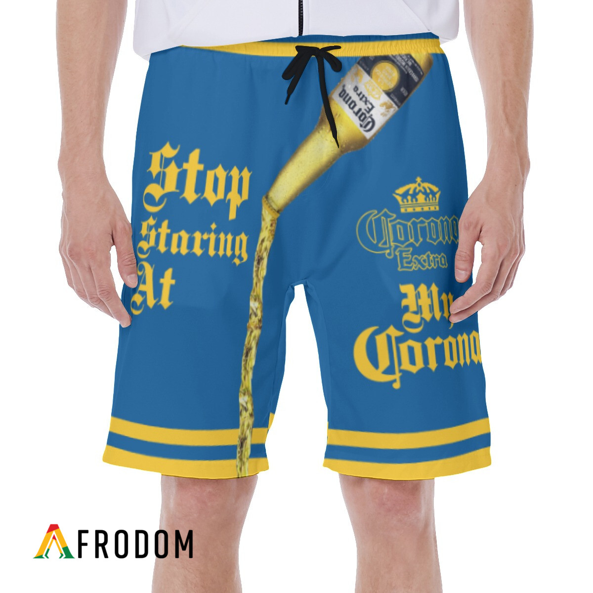 Stop Staring At My Corona Extra Beer Hawaii Shorts HU