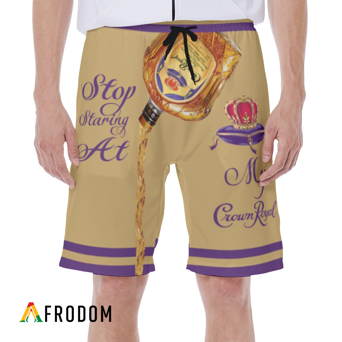 Stop Staring At My Crown Royal Hawaiian Shorts HU