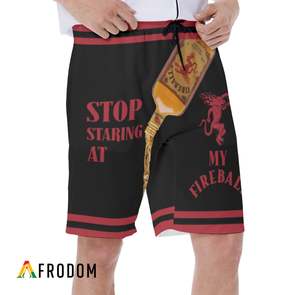 Stop Staring At My Fireball Beer Hawaii Shorts HU