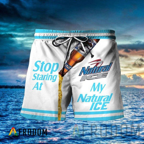 Stop Staring At My Natural Ice Hawaii Shorts HU