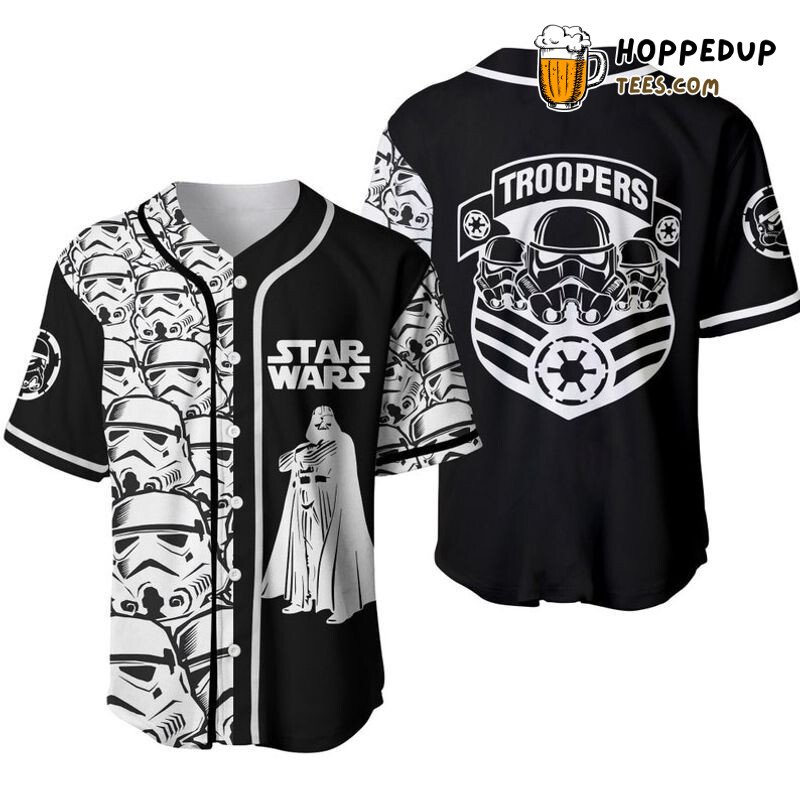 Stormtrooper Star Wars Black 3D Print Baseball Jersey Graphic