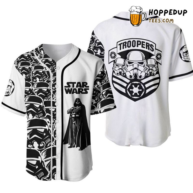 Stormtrooper Star Wars Iconic White 3D Print Baseball Jersey