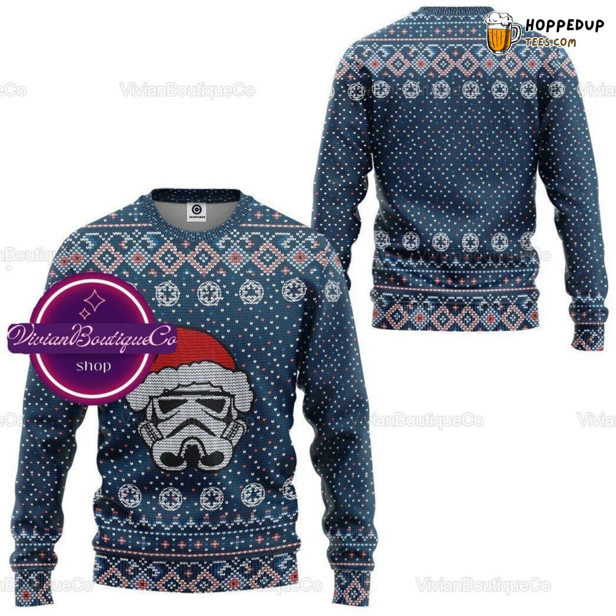 Stormtrooper Star Wars Inspired Ugly Christmas Sweater Unique Xmas Gift