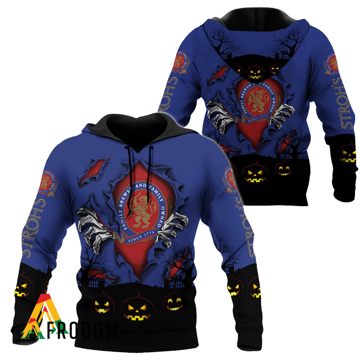 Stroh Brewery Halloween Scary Night Hoodie Set HU