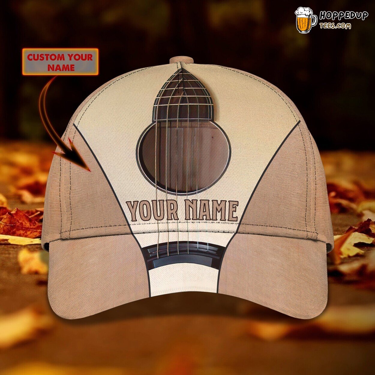 Strum the Guitar 3D Classic Cap Personalized Unique Name Edition