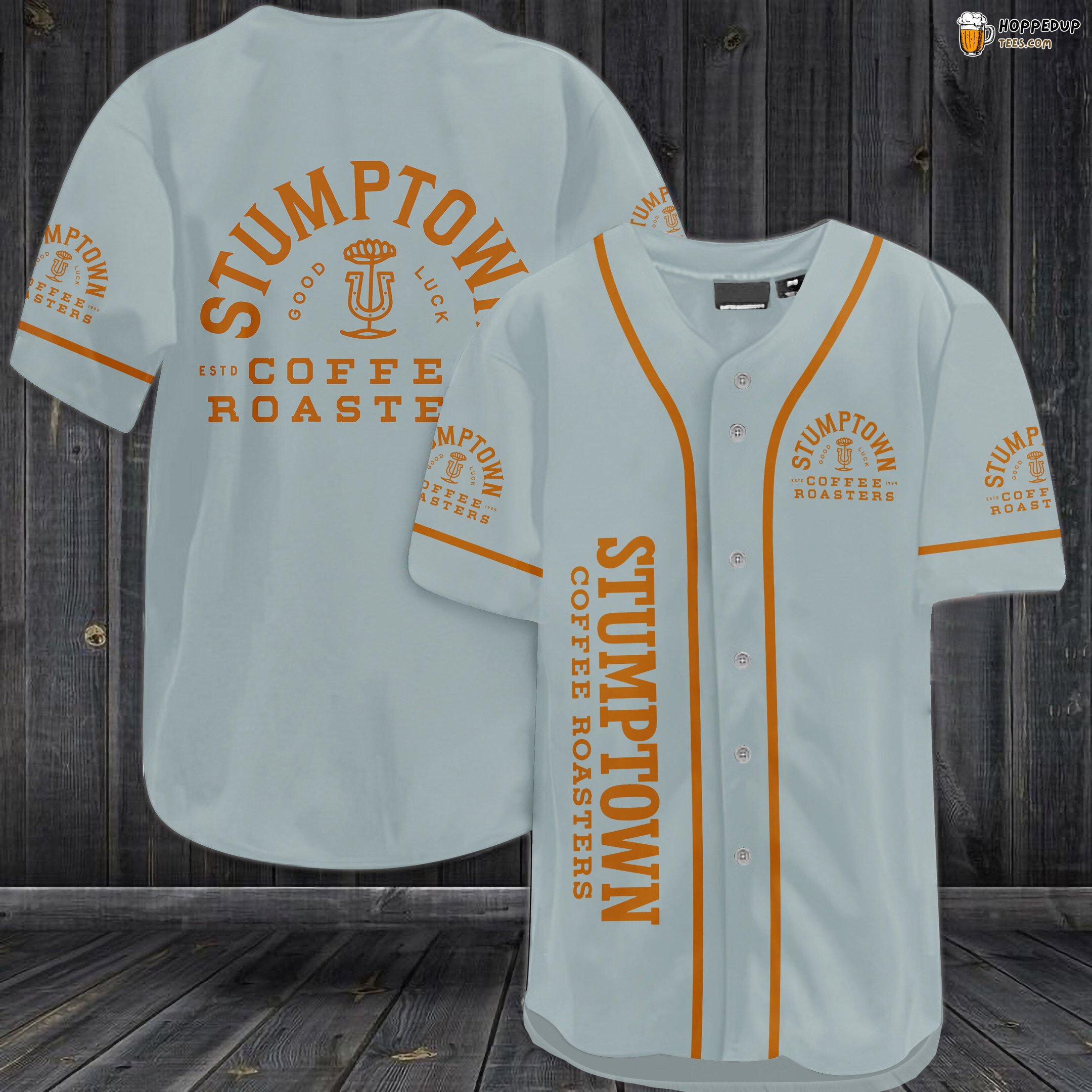 Stumptown Coffee Roasters Baseball Jersey White Unisex Jersey Shirt