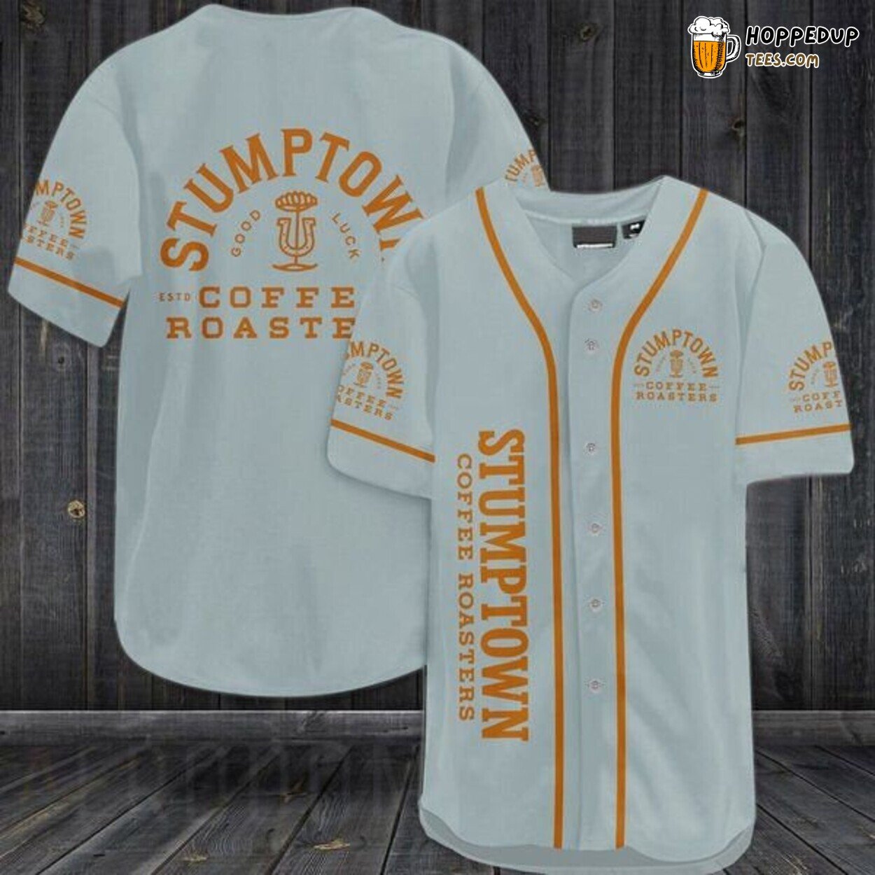 Stumptown Coffee Roasters Lavender Baseball Jersey Caffeine Love
