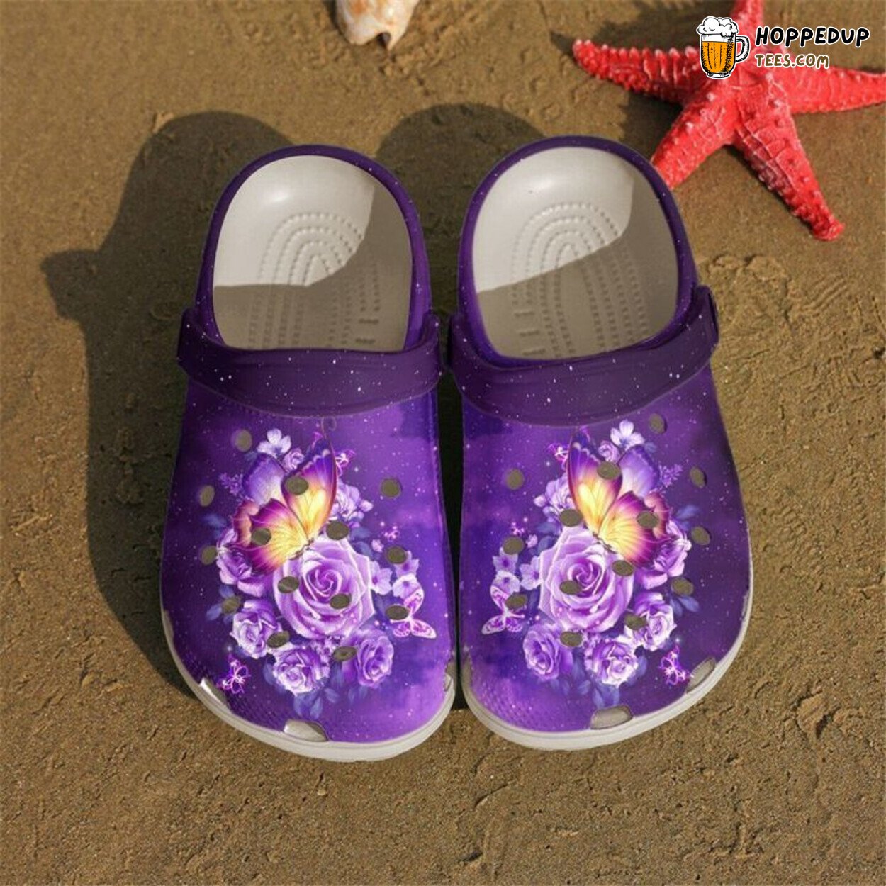 Stylish Butterfly Floral Inspired Comfortable Unique Clog Shoes