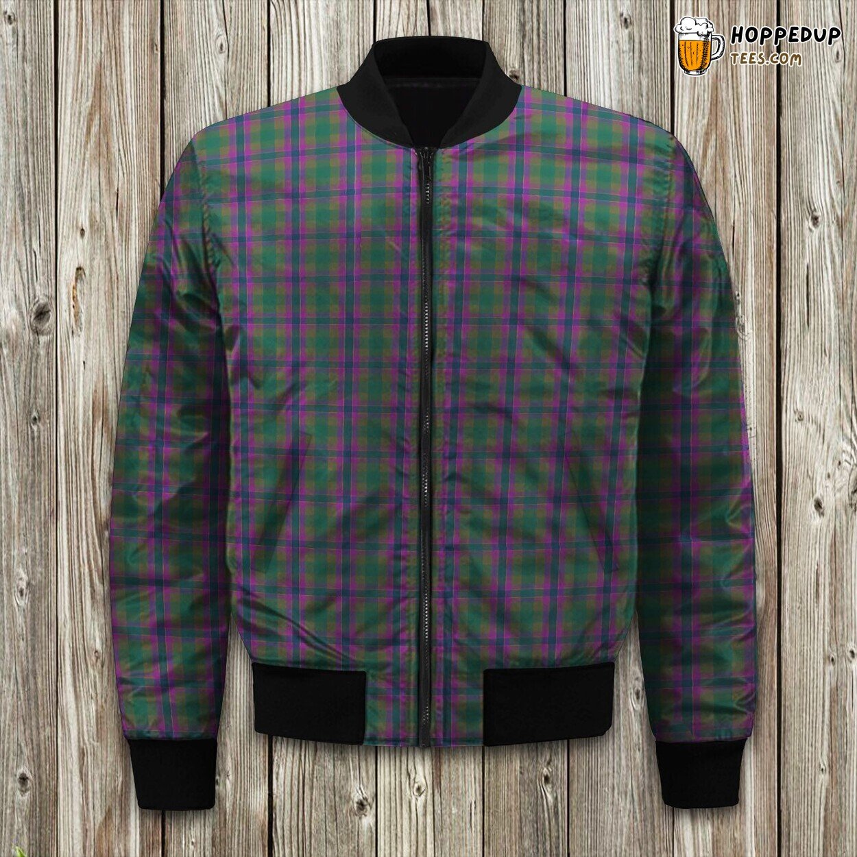 Stylish Dunans Rising Tartan Winter Bomber Jacket Unique Design