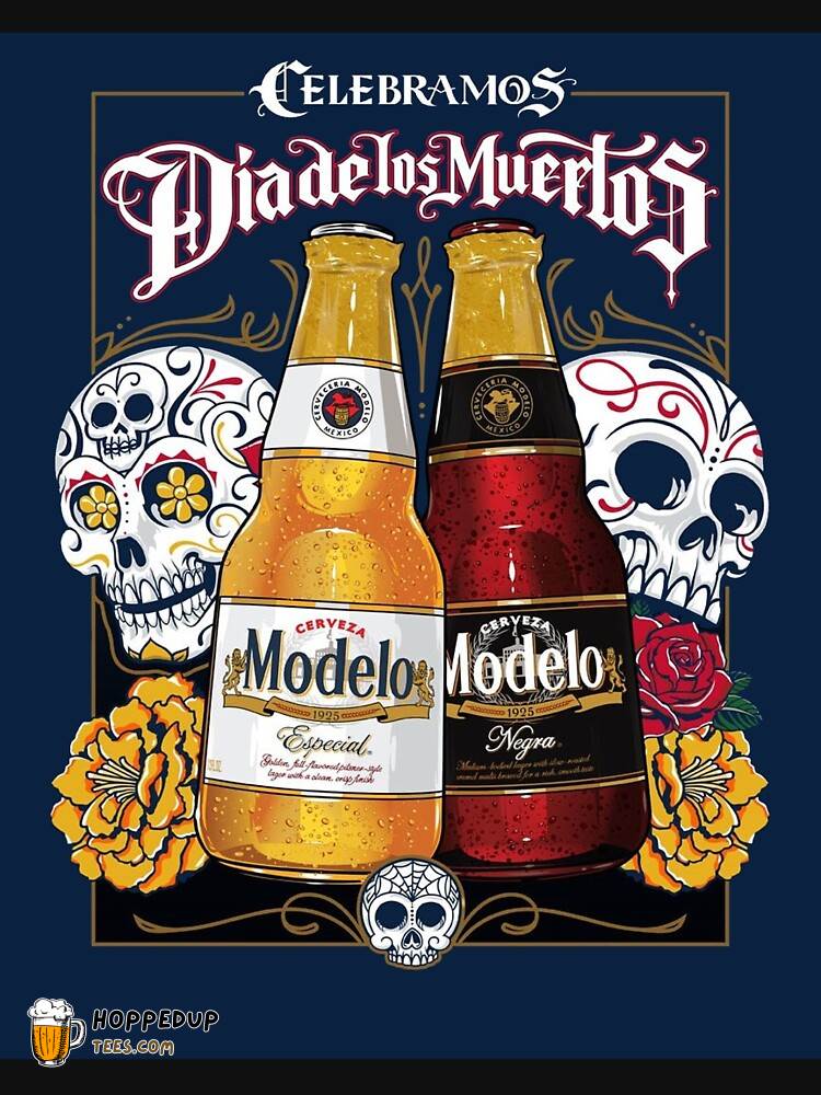 Stylish Modelo Dia de Los Muertos Illustration Classic Tee HU