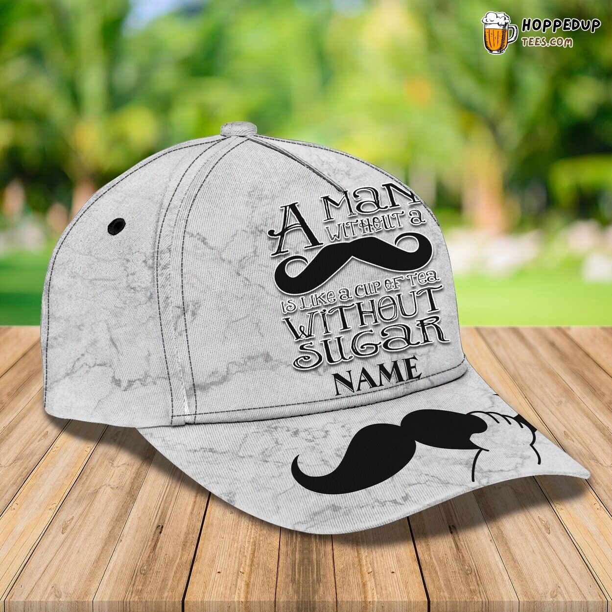 Stylish Mustache 3D Classic Cap Personalized Unique Name Edition
