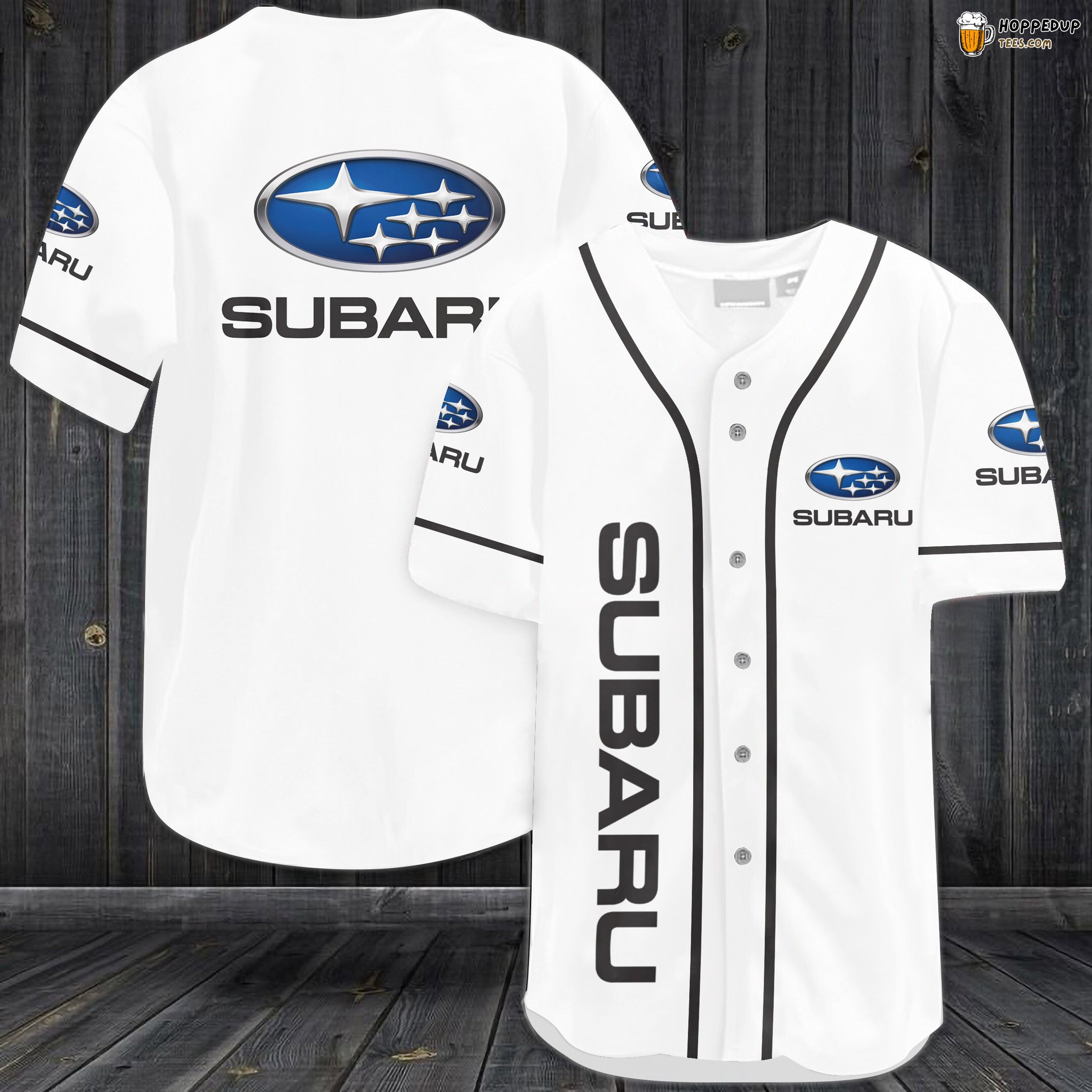 Subaru Baseball Jersey White Unisex Jersey Shirt