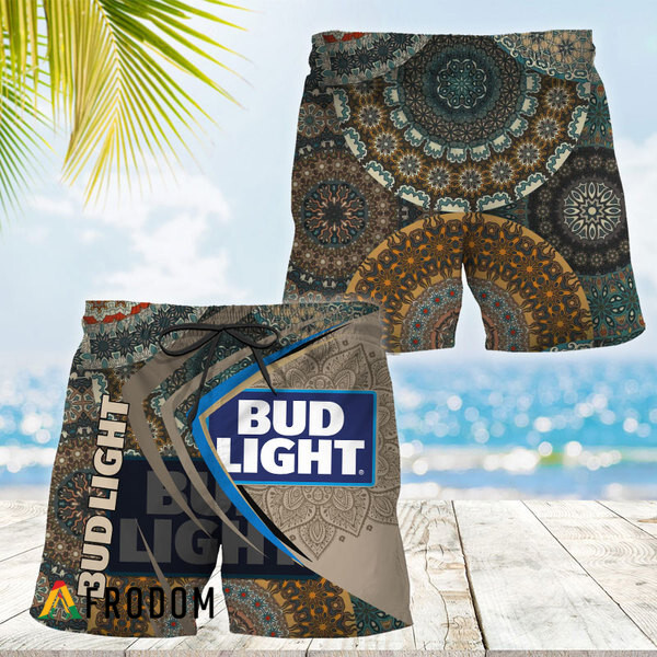 Summer Boho Mandala Bud Light Hawaiian Shorts HU