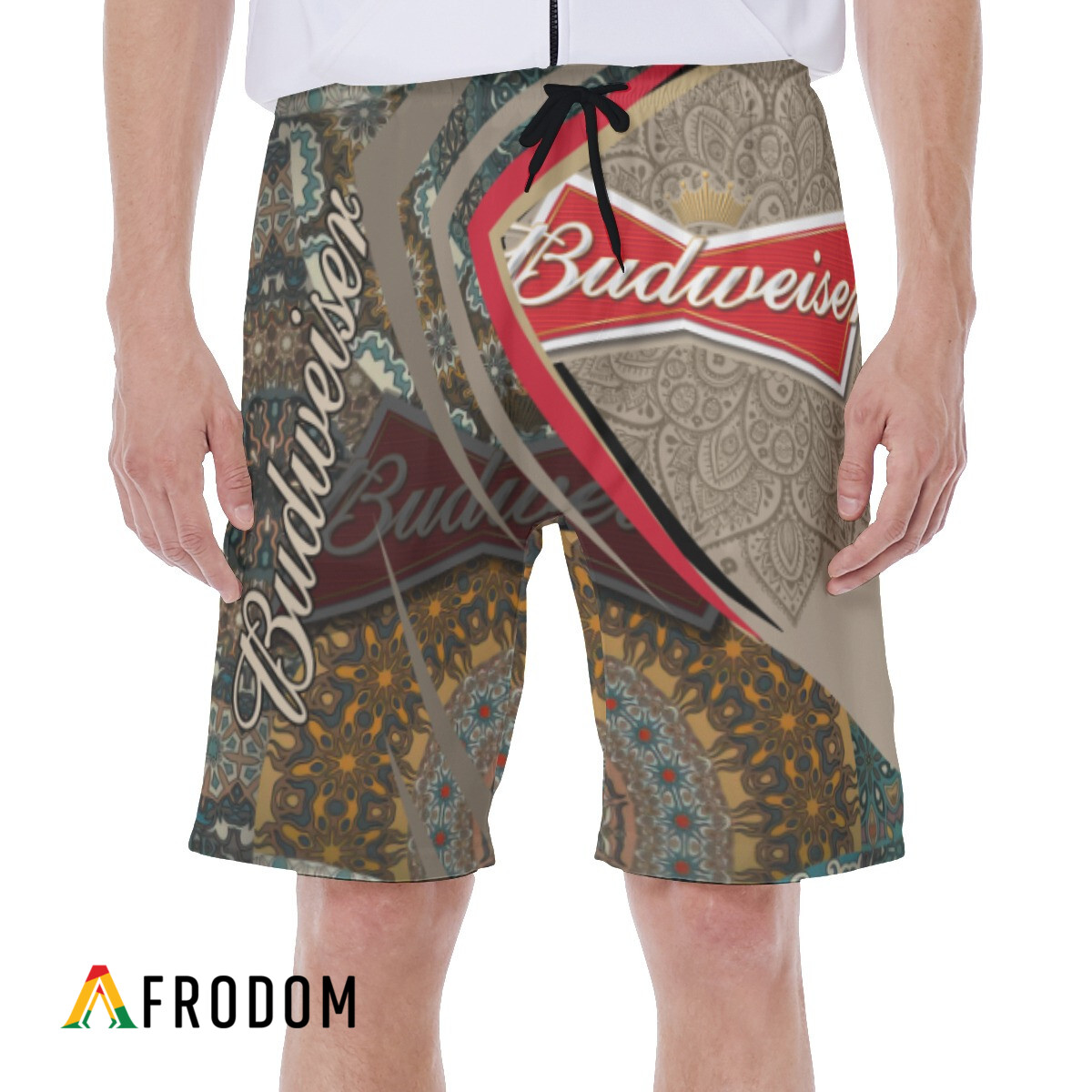 Summer Boho Mandala Budweiser Hawaiian Shorts HU