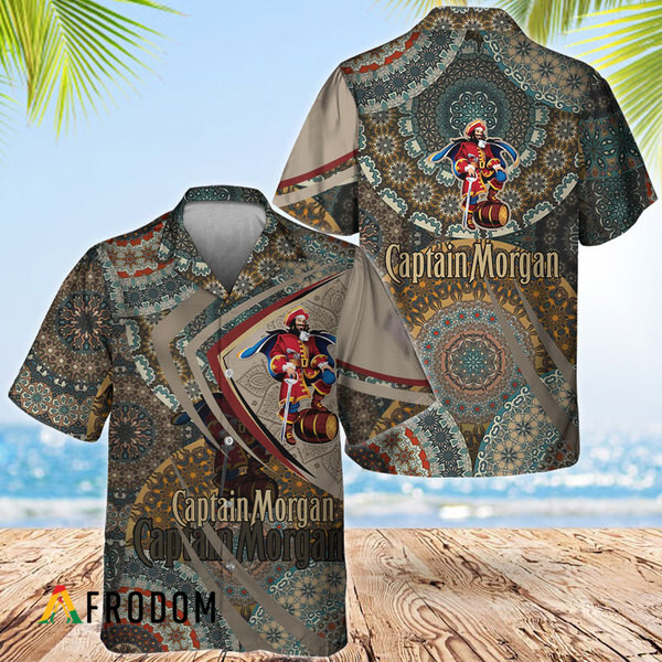 Summer Boho Mandala Captain Morgan Hawaiian Shirt HU