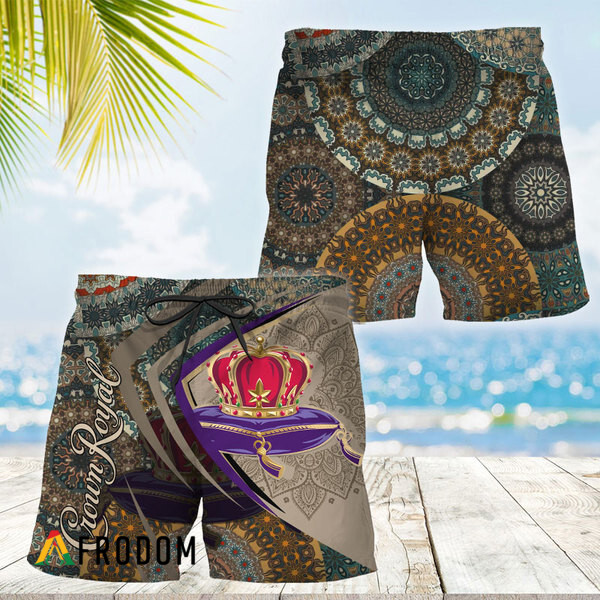 Summer Boho Mandala Crown Royal Hawaiian Shorts HU
