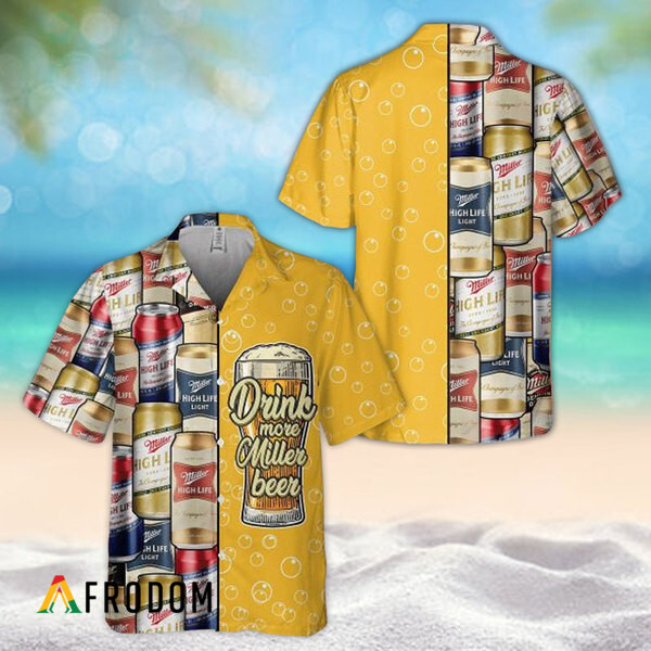 Summer Drink More Miller Beer Hawaii Shirt HU
