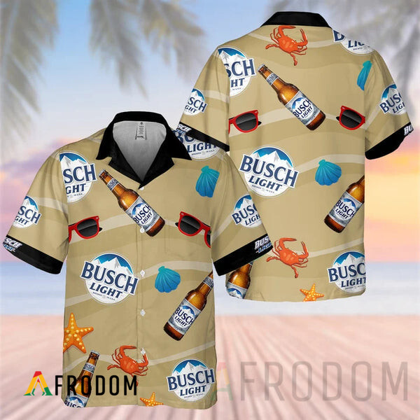 Summer Seafood Busch Light Hawaii Shirt HU