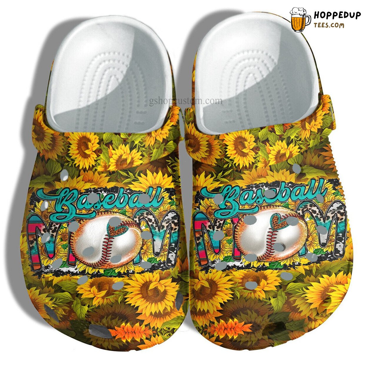 Sunflower Baseball Mom Farm Girl Theme Shoes Wife Mom Grandma Unique