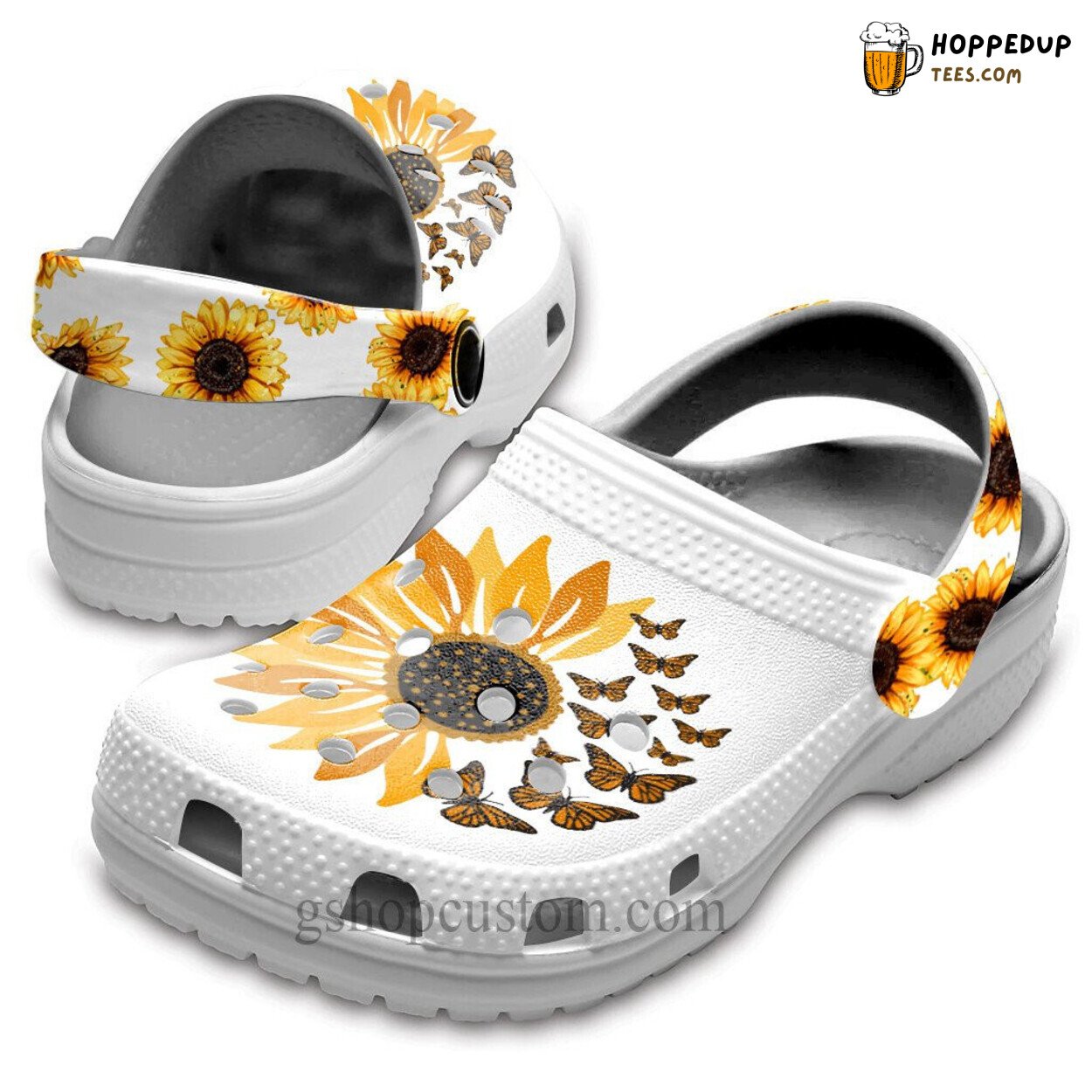 Sunflower Butterfly Hippie Flower Theme Shoes Be Kind Birthday Gift Unique