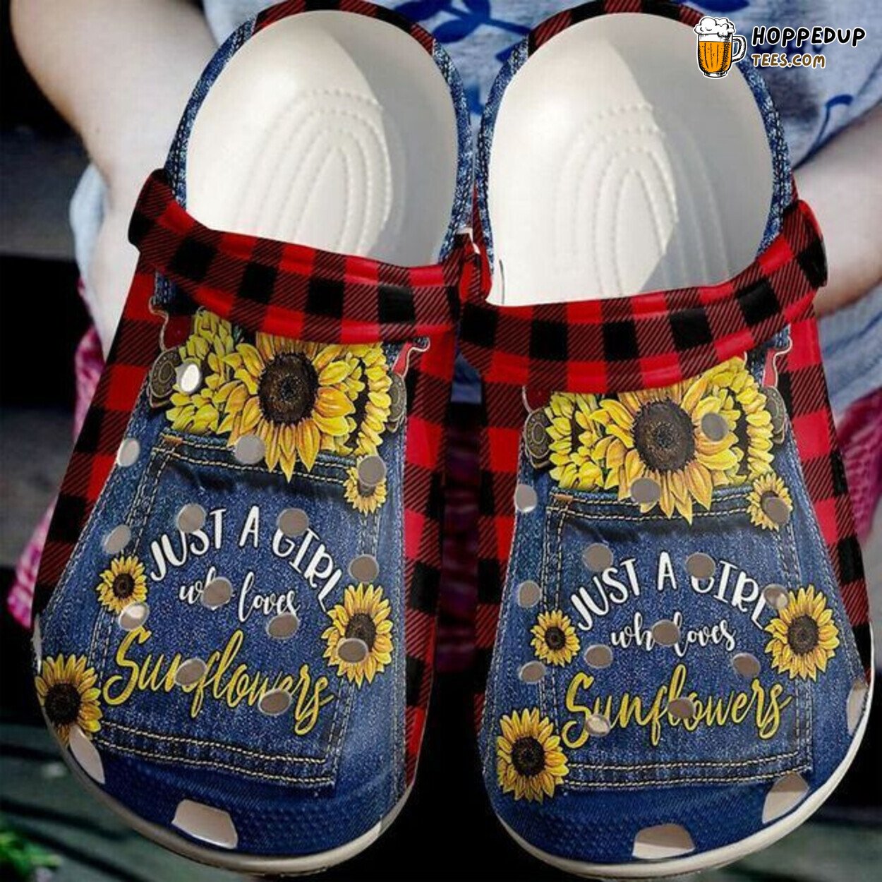 Sunflower Just A Girl Who Loves Jean Lover Gift Comfortable Clogs