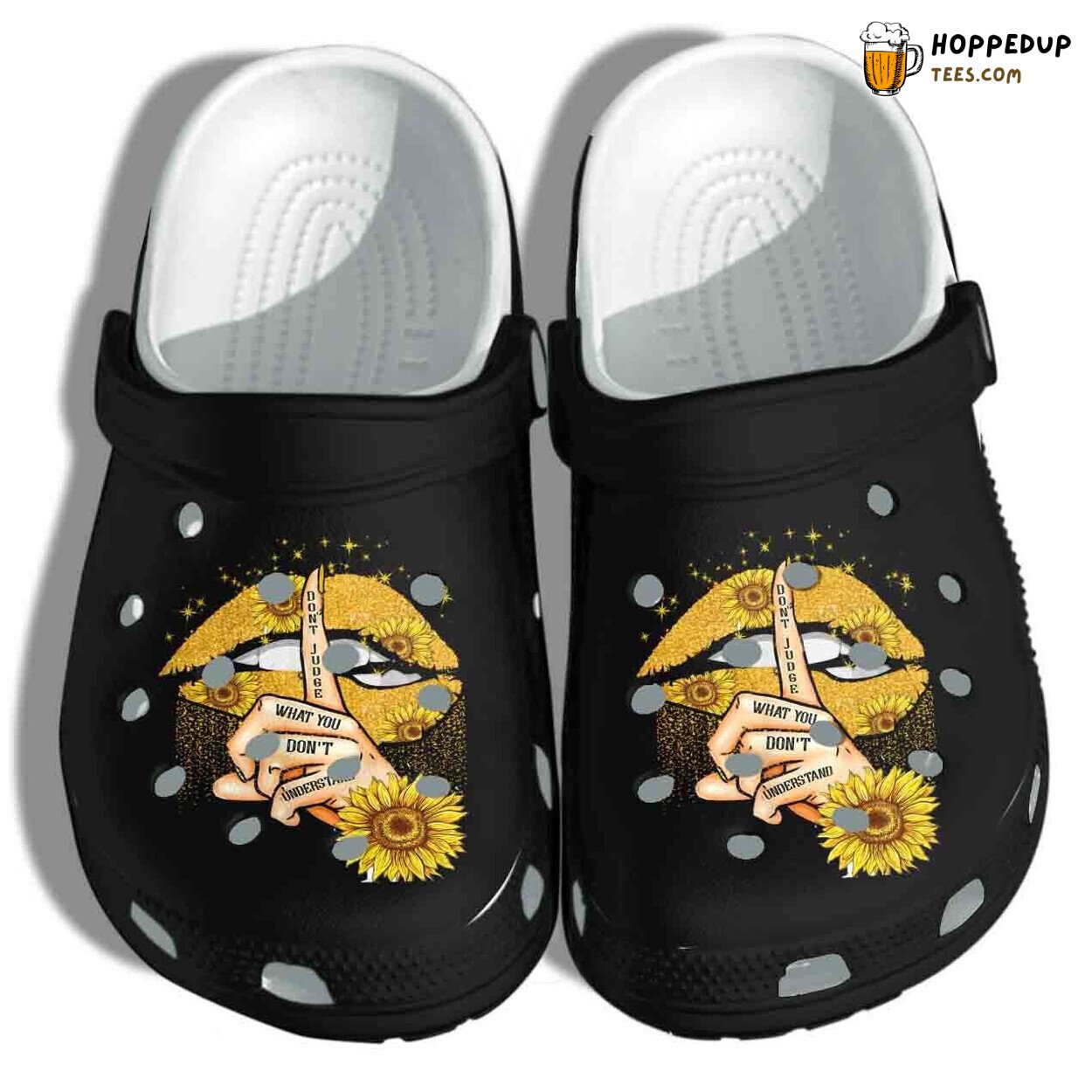 Sunflower Lip Judgement Free Outdoor Shoe Birthday Gift Unique Design