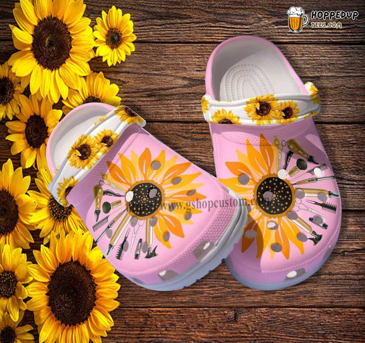Sunflower Mix Hair Stylist Item Croc Shoes Hustler Faith Gift